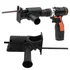 Walfront reciprocating saw attachment for drill with blades