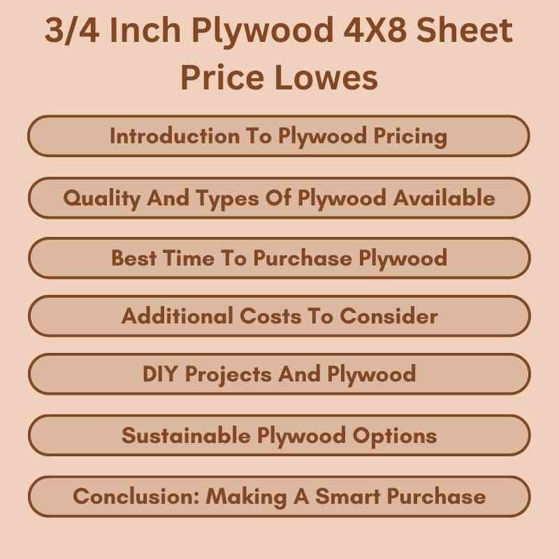 34 Inch Plywood 4X8 Sheet Price Lowes
