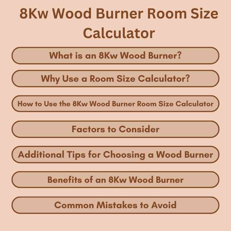 8Kw Wood Burner Room Size Calculator