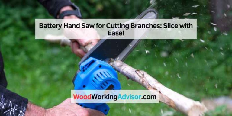 Battery Hand Saw for Cutting Branches