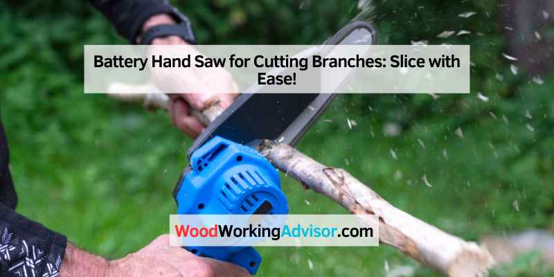 Battery Hand Saw for Cutting Branches