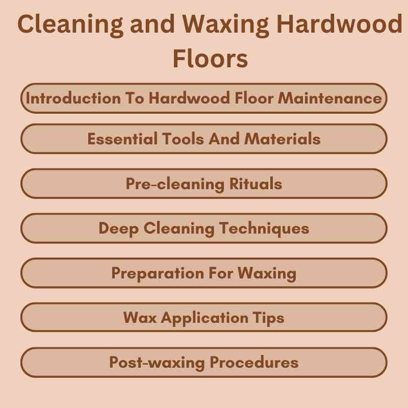 Cleaning and Waxing Hardwood Floors