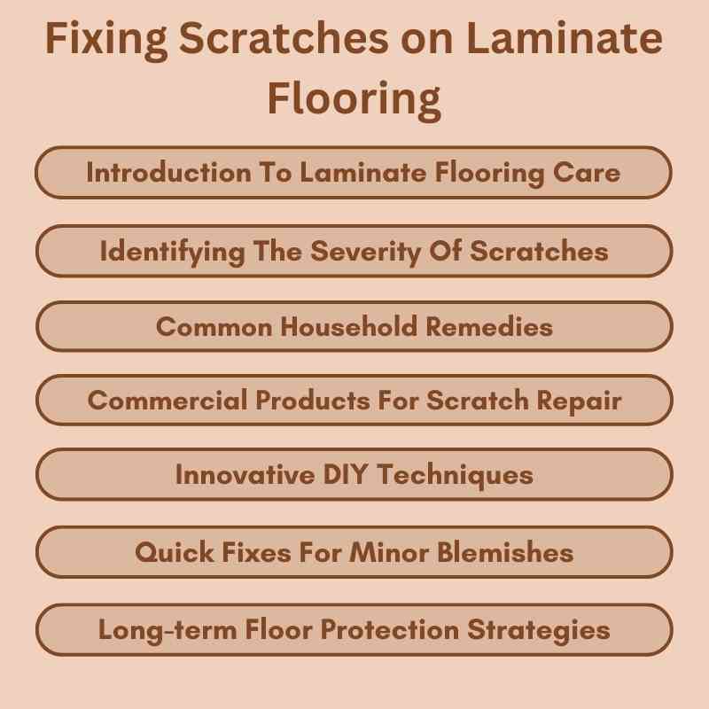 Fixing Scratches on Laminate Flooring