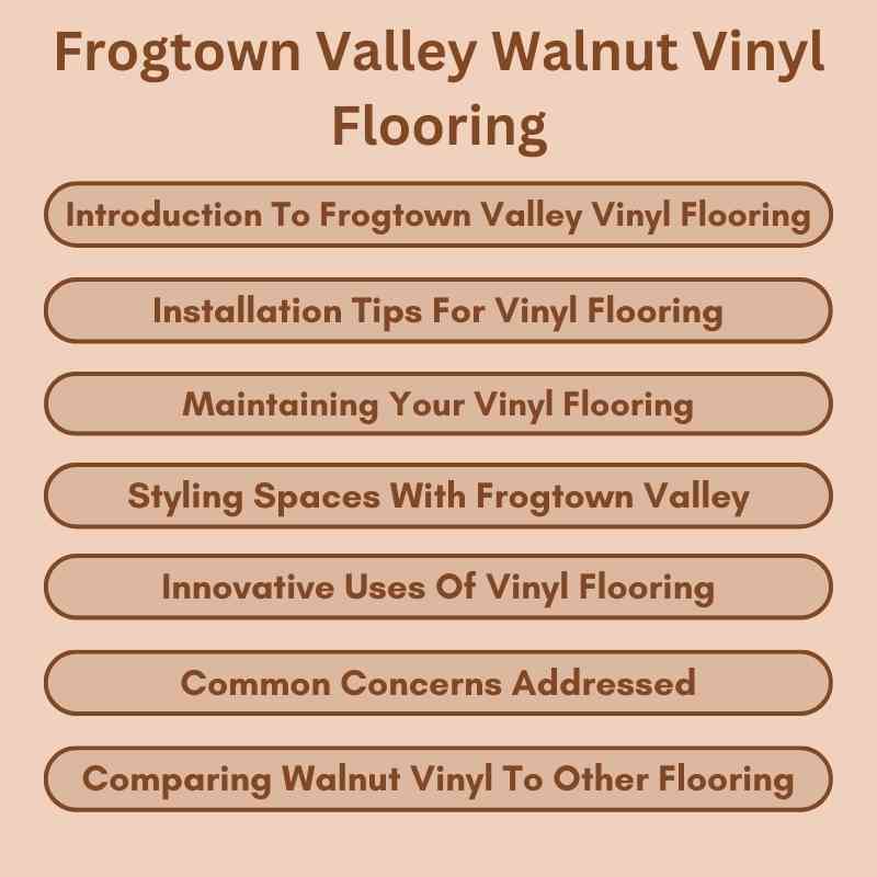 Frogtown Valley Walnut Vinyl Flooring