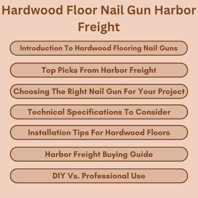Hardwood Floor Nail Gun Harbor Freight