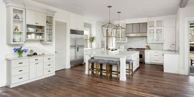 Hardwood Flooring With White Cabinets
