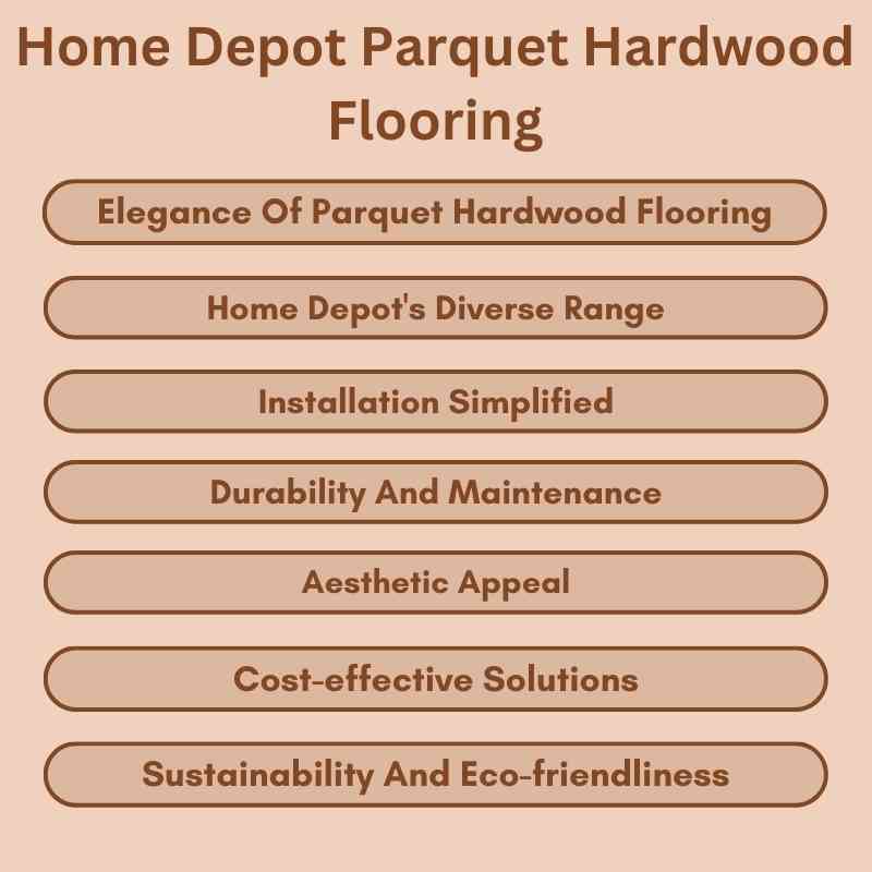 Home Depot Parquet Hardwood Flooring