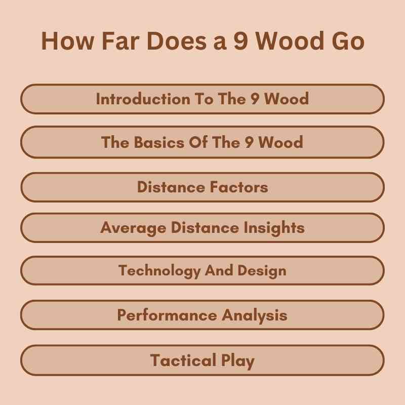 How Far Does a 9 Wood Go