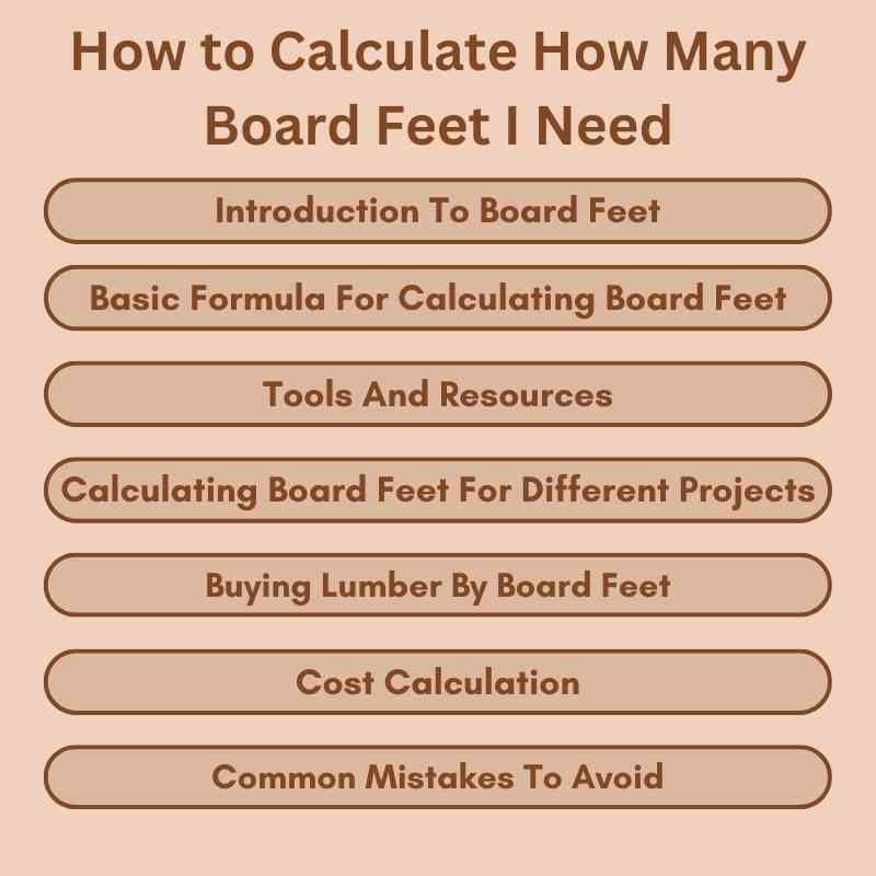 How to Calculate How Many Board Feet I Need