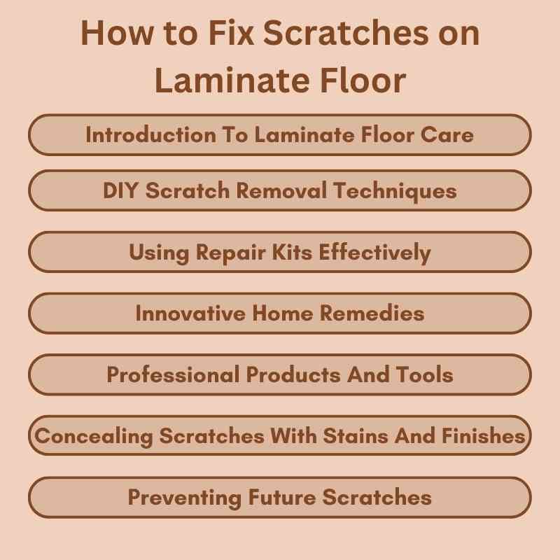How to Fix Scratches on Laminate Floor