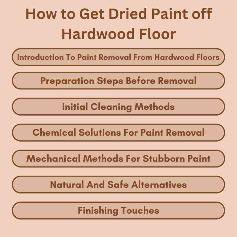 How to Get Dried Paint off Hardwood Floor