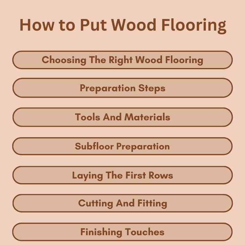 How to Put Wood Flooring