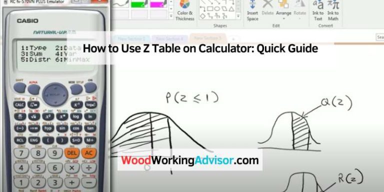 How to Use Z Table on Calculator