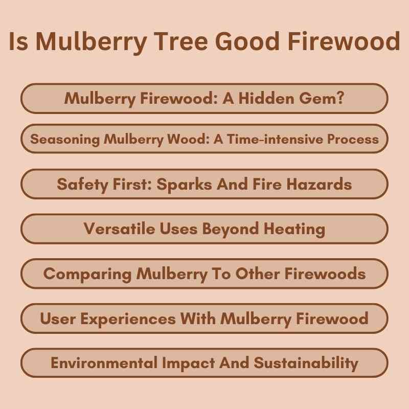 Is Mulberry Tree Good Firewood