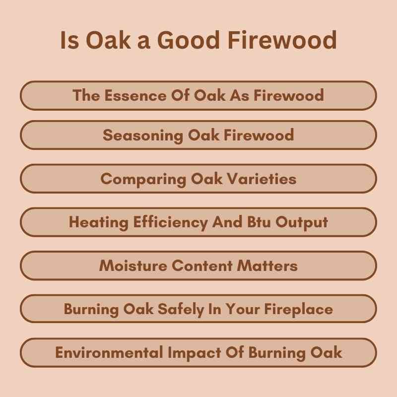 Is Oak a Good Firewood