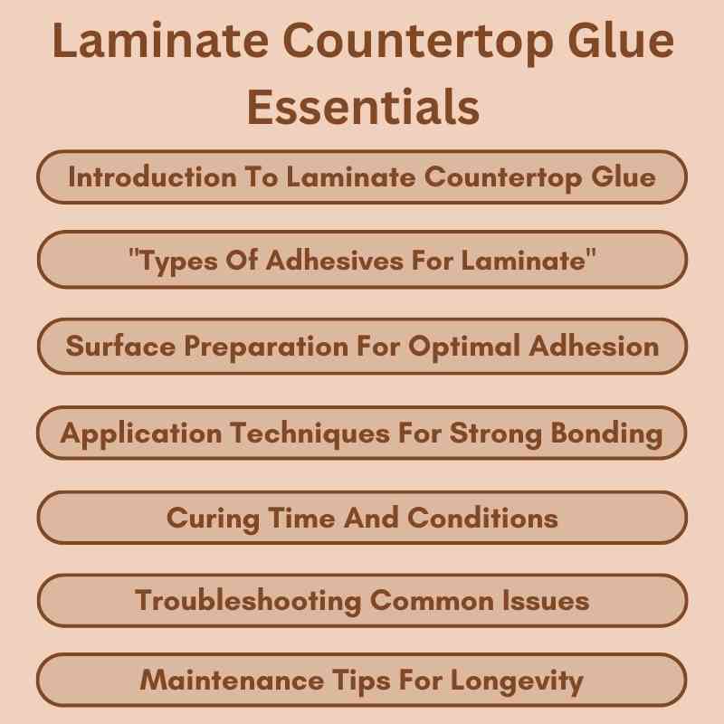 Laminate Countertop Glue Essentials
