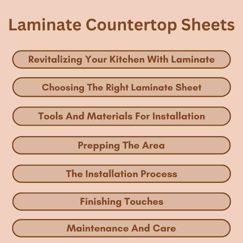 Laminate Countertop Sheets