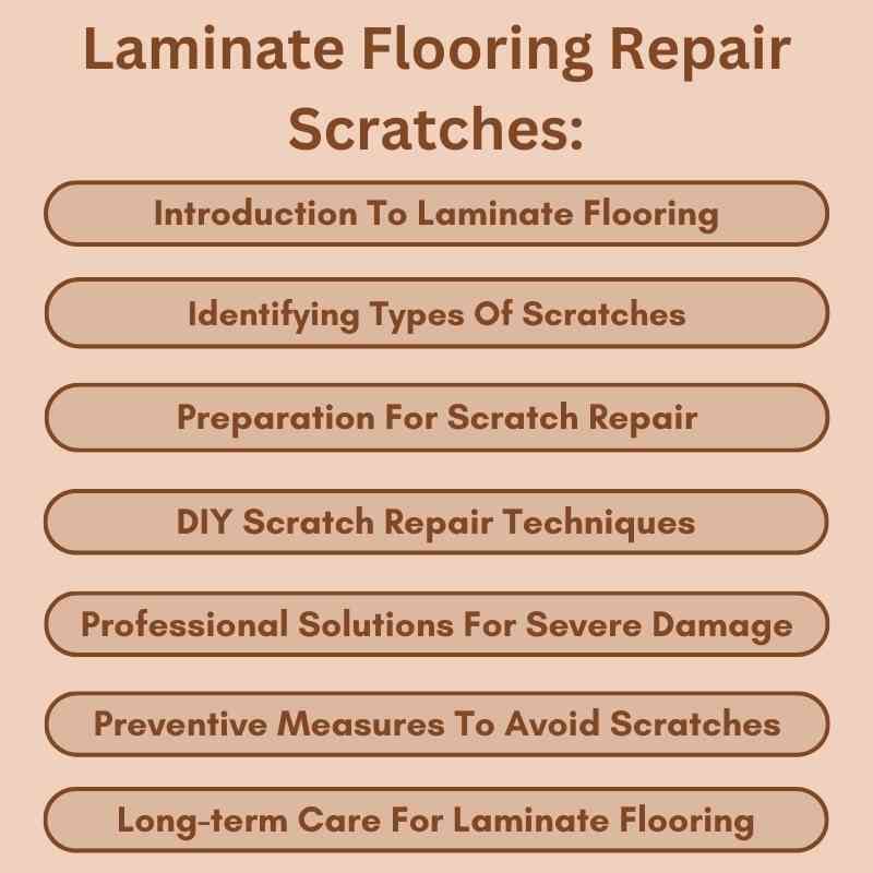 Laminate Flooring Repair Scratches