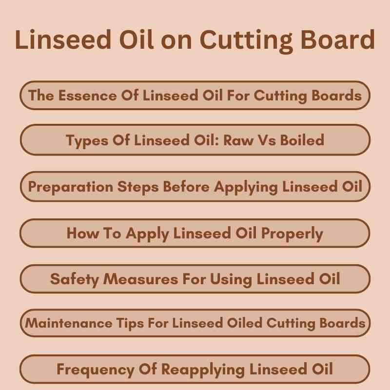 Linseed Oil on Cutting Board