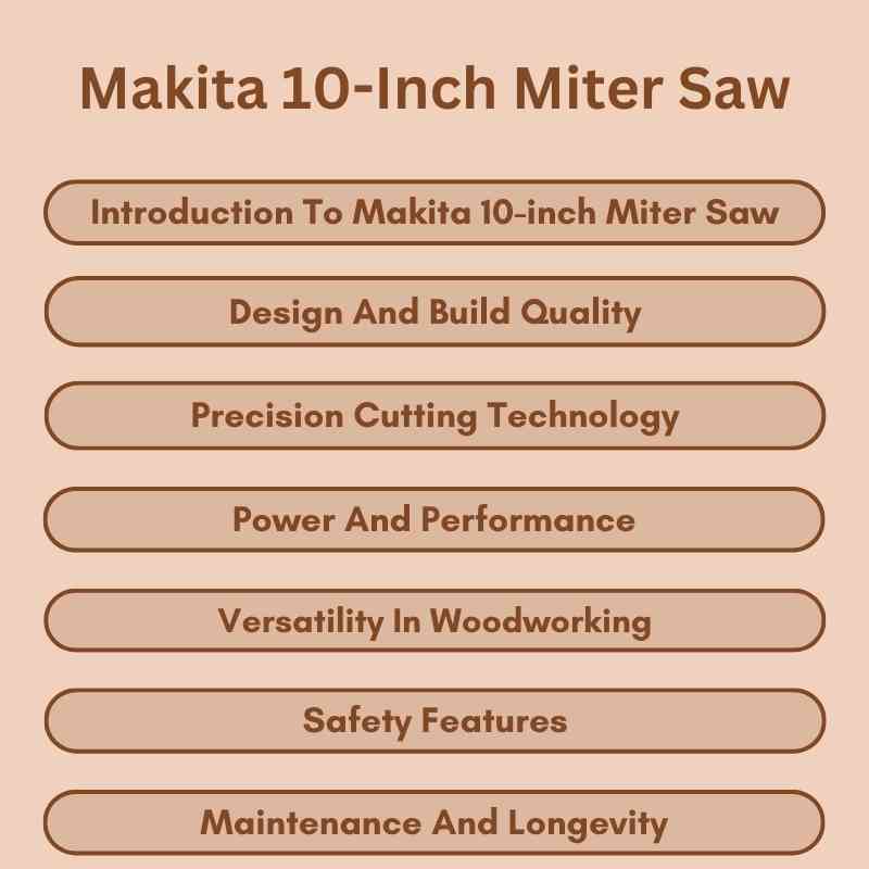Makita 10-Inch Miter Saw: Precision and Power Unleashed