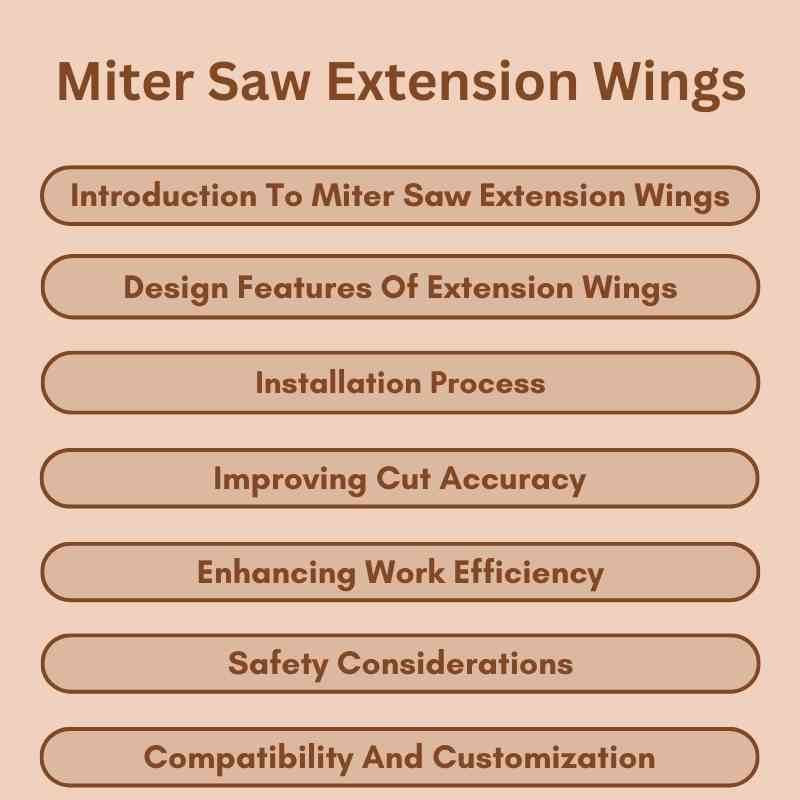 Miter Saw Extension Wings