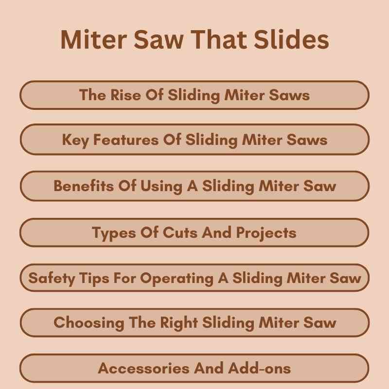 Miter Saw That Slides