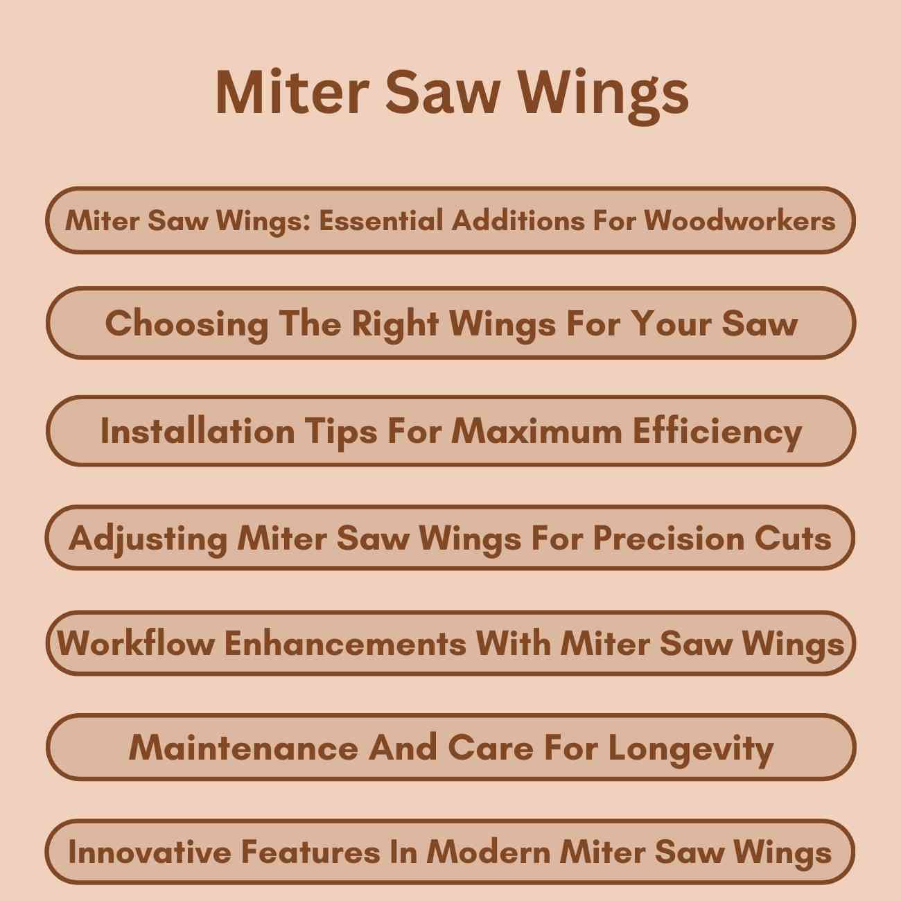 Miter Saw Wings