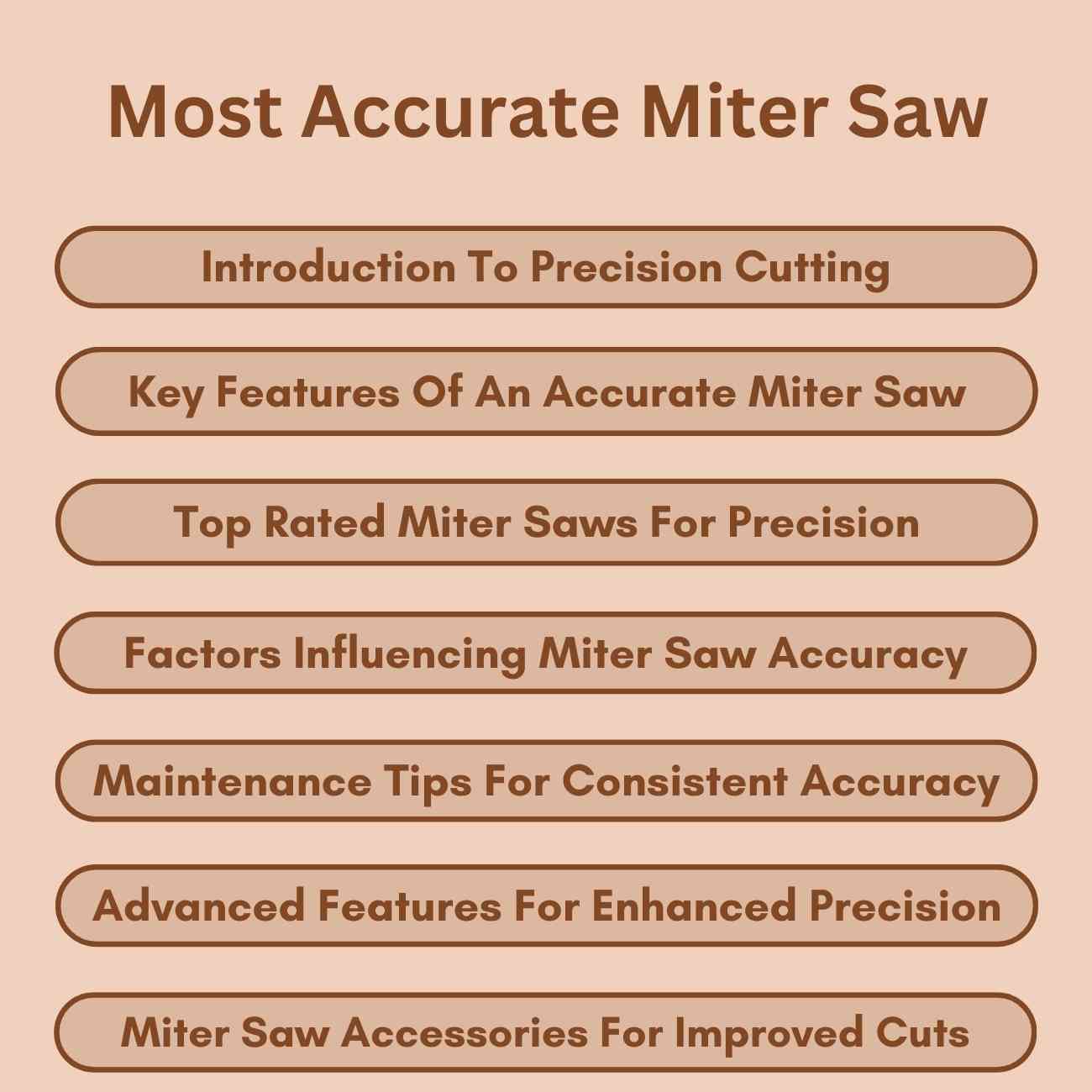 Most Accurate Miter Saw