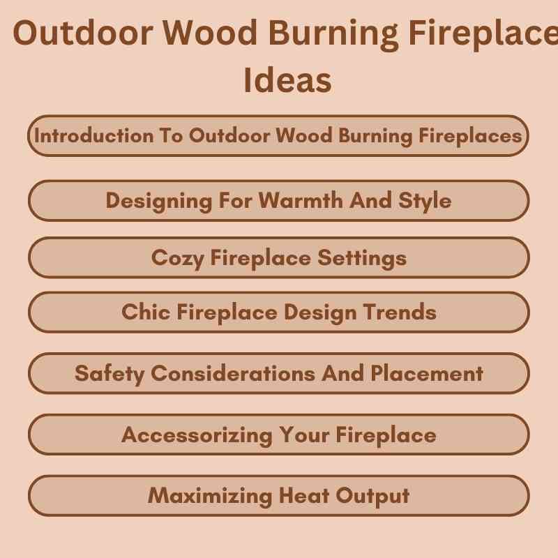 Outdoor Wood Burning Fireplace Ideas