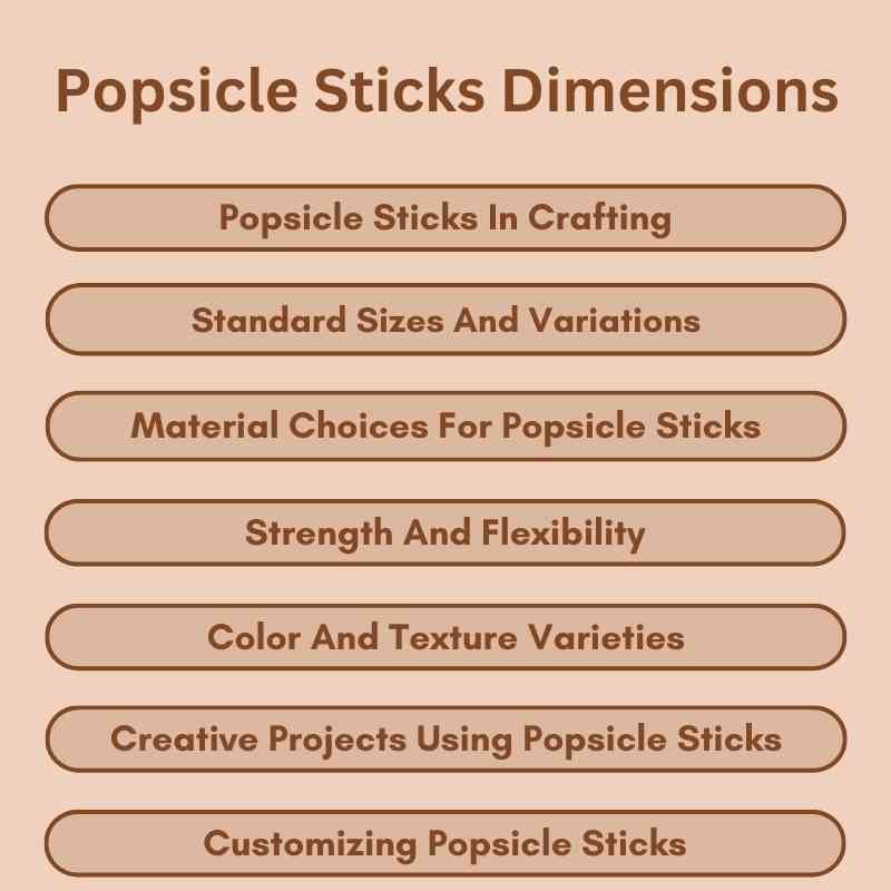 Popsicle Sticks Dimensions: Crafting Essentials Revealed