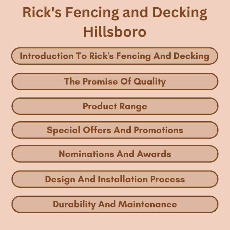 Rick's Fencing and Decking Hillsboro