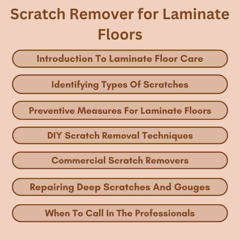 Scratch Remover for Laminate Floors