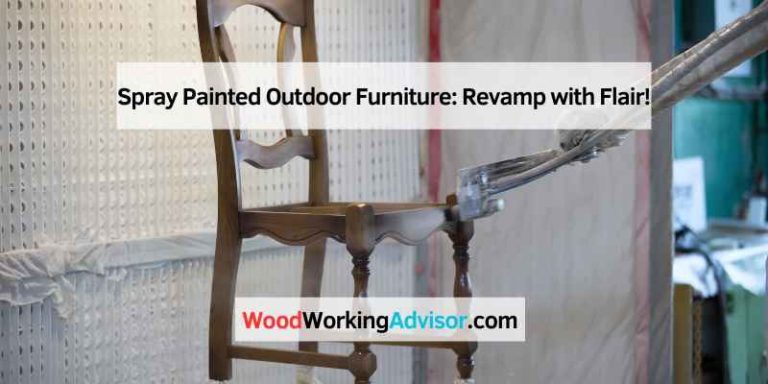 Spray Painted Outdoor Furniture