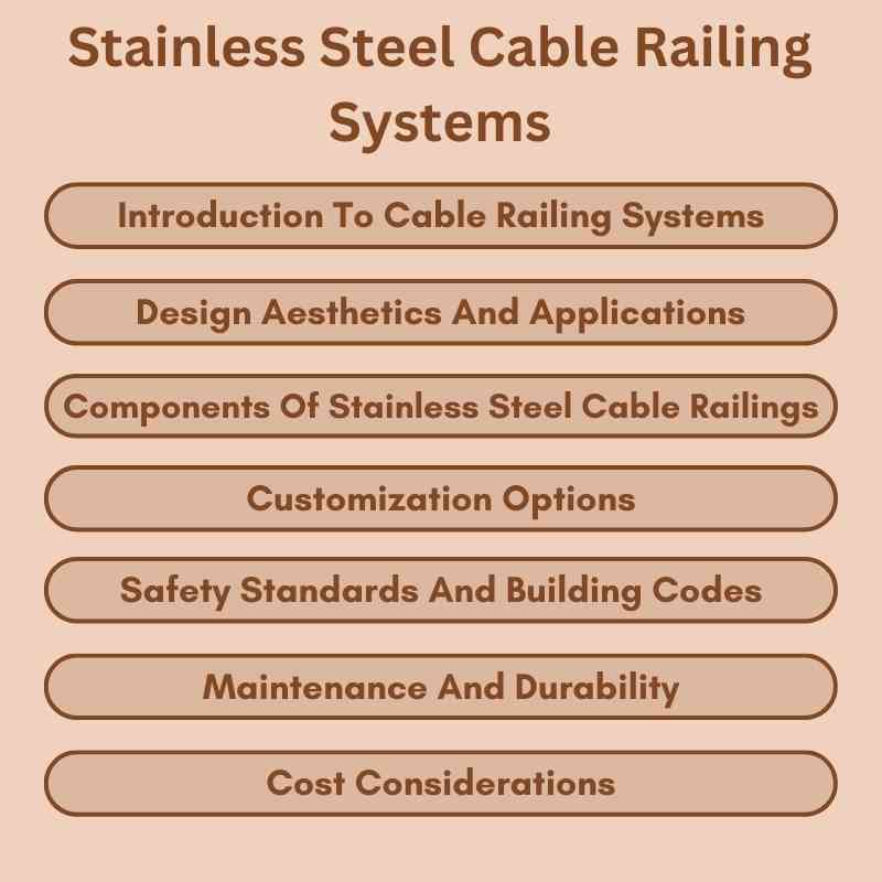 Stainless Steel Cable Railing Systems