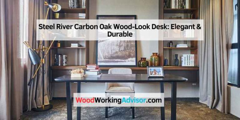 Steel River Carbon Oak Wood-Look Desk