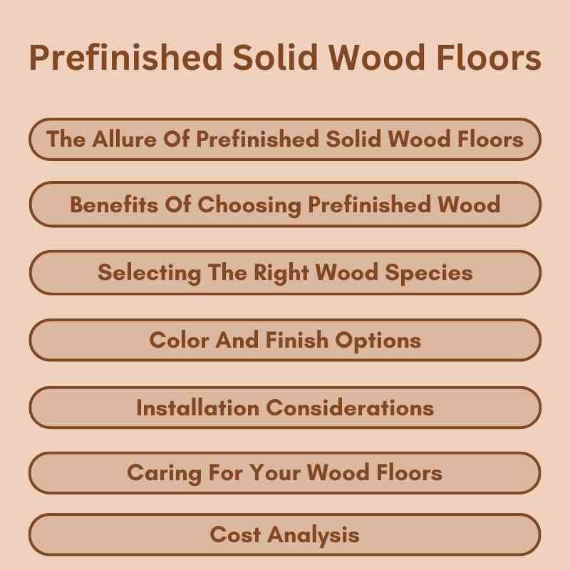 Prefinished Solid Wood Floors