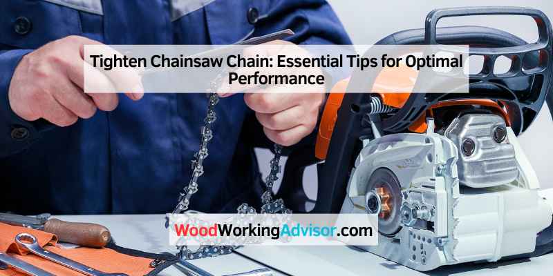 Tighten Chainsaw Chain