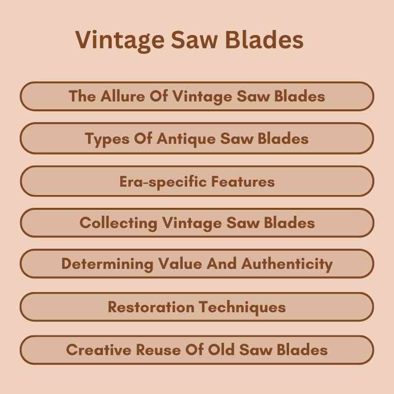 Vintage Saw Blades