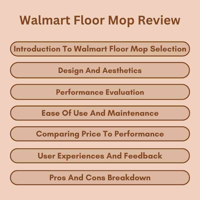 Walmart Floor Mop Review