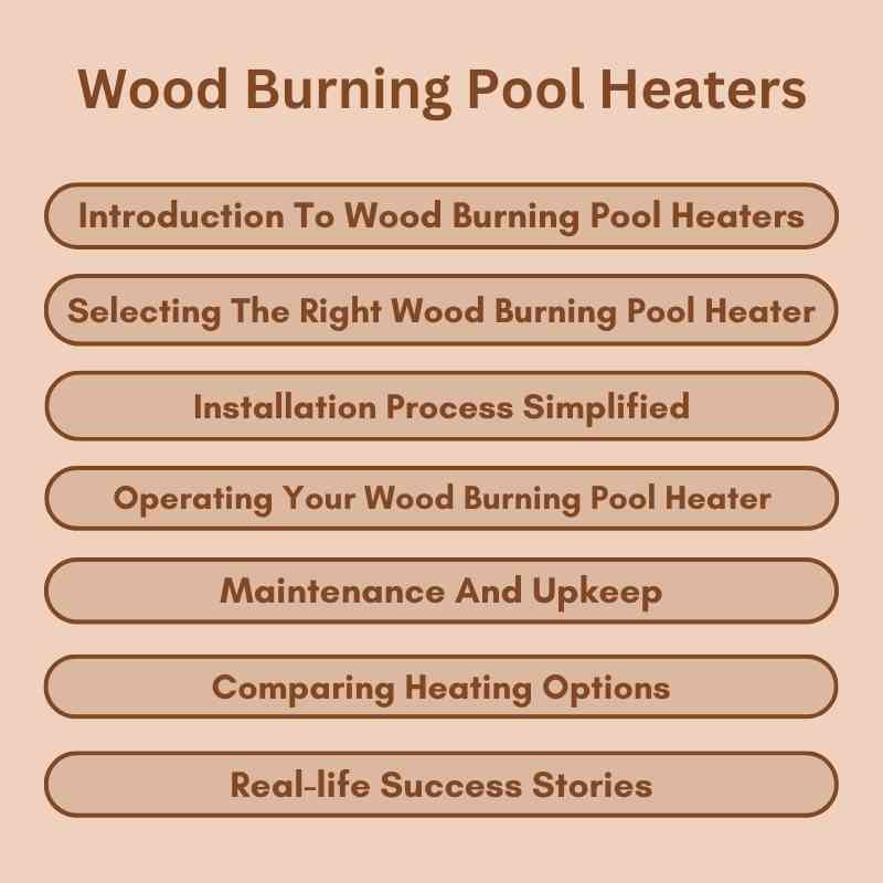 Wood Burning Pool Heaters