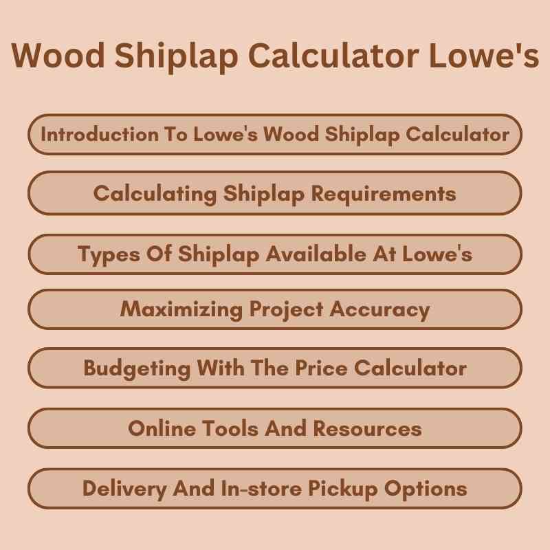 Wood Shiplap Calculator Lowe's