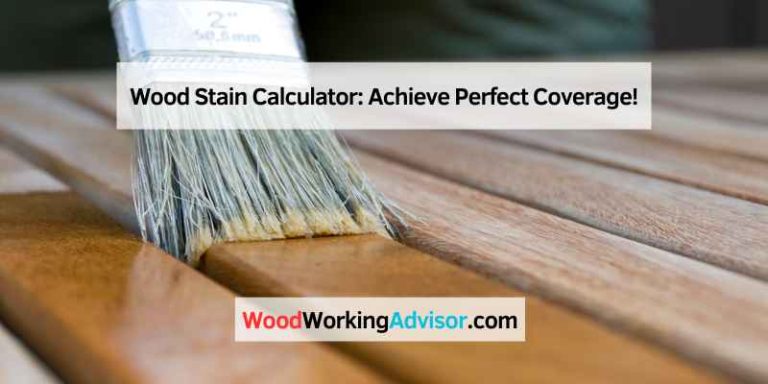 Wood Stain Calculator