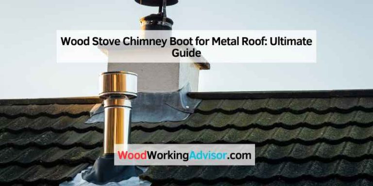 Wood Stove Chimney Boot for Metal Roof