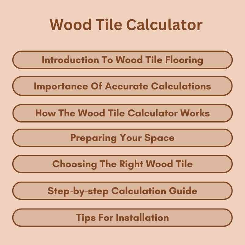 Wood Tile Calculator