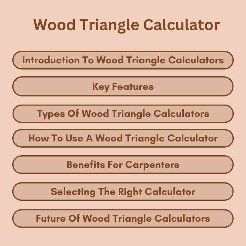 Wood Triangle Calculator