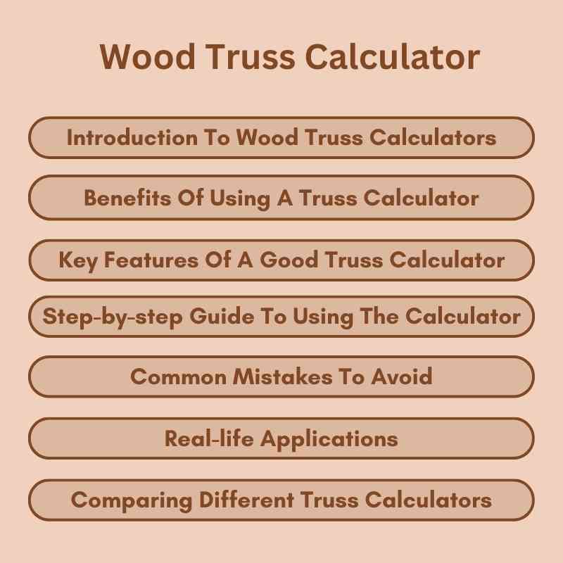 Wood Truss Calculator