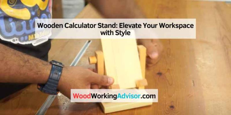 Wooden Calculator Stand