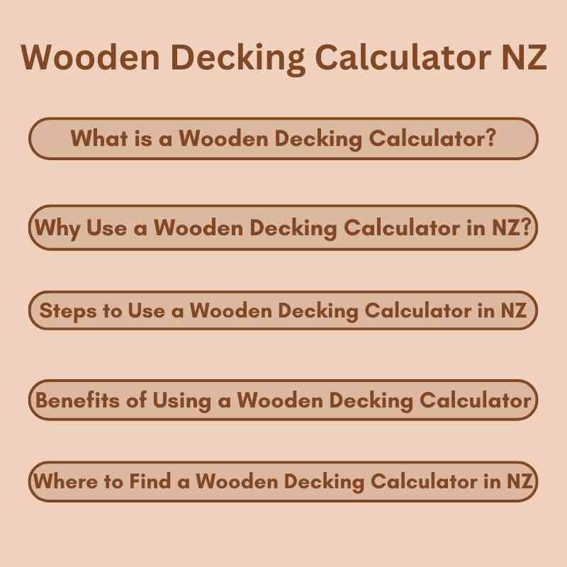 Wooden Decking Calculator NZ