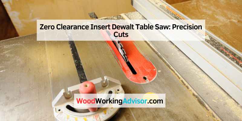 Zero Clearance Insert Dewalt Table Saw