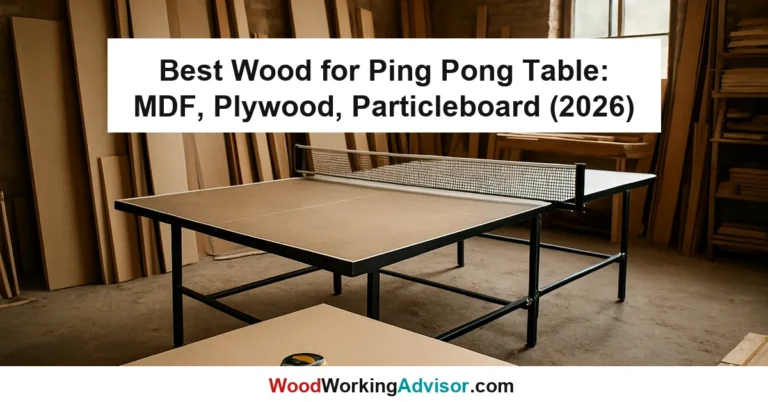 Best Wood for Ping Pong Table: MDF, Plywood, Particleboard (2026)